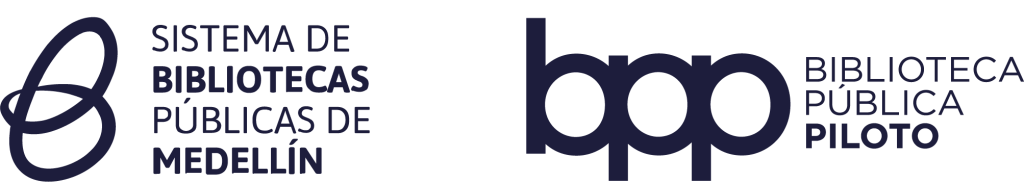 Logos Sistema de Bibliotecas Públicas de Medellín y Biblioteca Pública Piloto